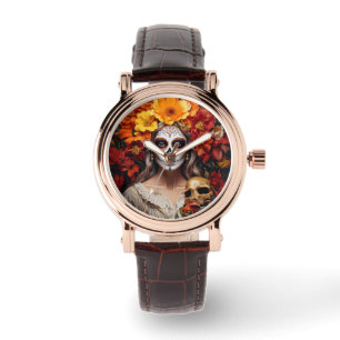 Sugar Skull Lady Watch Horloge