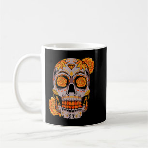 Sugar Skull Lazy Halloween Costume Cool Mexican Bo Koffiemok