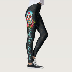 Sugar Skull LEGGINGS Day of the Dead Yoga Pants