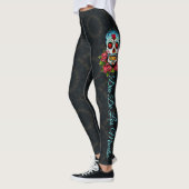 Sugar Skull LEGGINGS Day of the Dead Yoga Pants (Links)