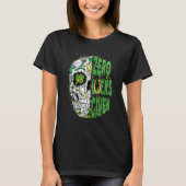 Sugar Skull Leprechaun Hat St Patricks Day of Dead T-shirt (Voorkant)