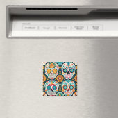 Sugar Skull Magnet Illustratie (Insitu (Vaatwasser))
