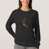 Sugar Skull Mardi Gras T-shirt (Voorkant)