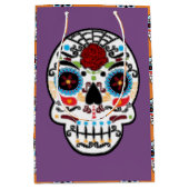 Sugar Skull Mexicaans Spaans Skeleton Party Medium Cadeauzakje (Voorkant)