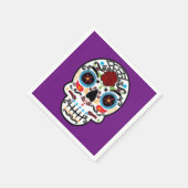 Sugar Skull Mexicaans Spaans Skeleton Party Servet (Hoek)