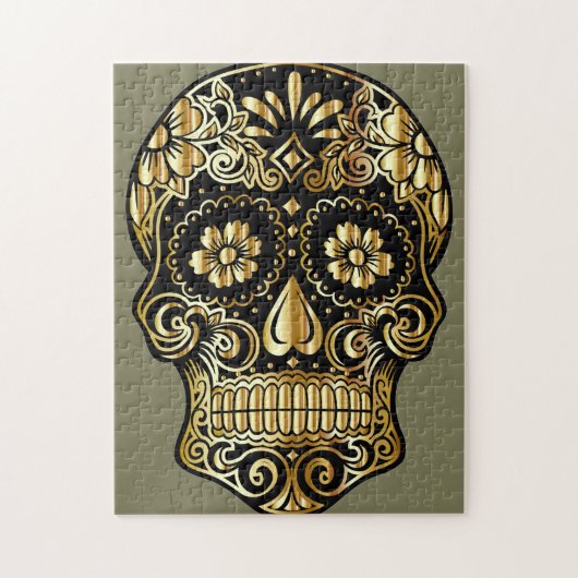 Sugar Skull Mexicaanse dag van de dode culturele k Legpuzzel (Verticaal)