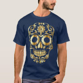Sugar Skull Mexicaanse dag van de dode culturele k T-shirt (Voorkant)