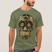 Sugar Skull Mexicaanse dag van de dode culturele k T-shirt (Voorkant)