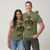 Sugar Skull Mexicaanse dag van de dode culturele k T-shirt (Unisex)