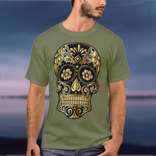 Sugar Skull Mexicaanse dag van de dode culturele k T-shirt