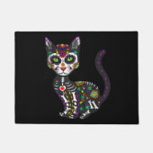 Sugar Skull Mexican Cat Halloween Day Of The Dead Deurmat (Voorkant)