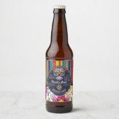 Sugar Skull Mexican Theme Bierlabel Bier Etiket (Voorkant)