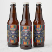 Sugar Skull Mexican Theme Bierlabel Bier Etiket (Flessen)