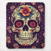 Sugar Skull Mousepad Muismat (Voorkant)
