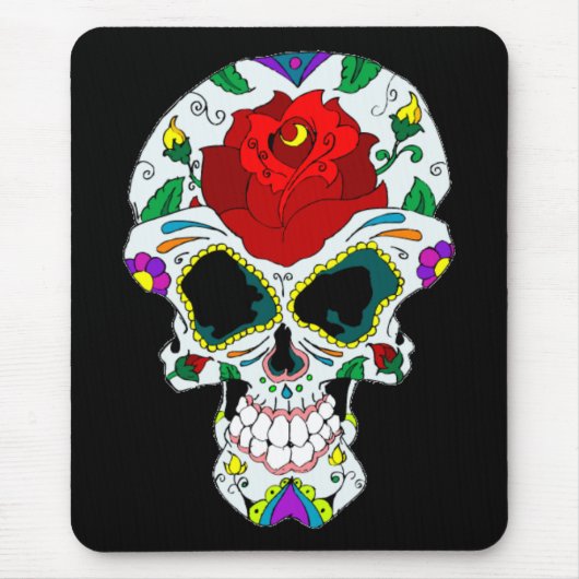 Sugar Skull Mousepad Muismat (Voorkant)