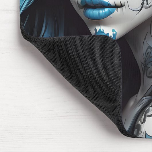 Sugar Skull no 9 blue Muismat (Hoek)