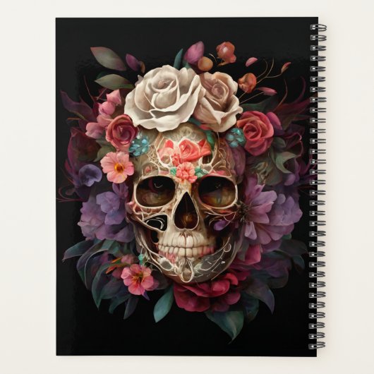 Sugar Skull Notitieboek, Skull Journal, Planner (Achterkant)