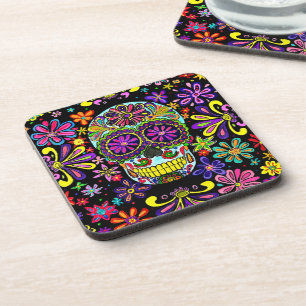 Sugar Skull-Onderzetters Bier Onderzetter