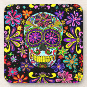 Sugar Skull-Onderzetters Bier Onderzetter (Voorkant)