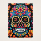 Sugar Skull Oorbel Display Kaart (Achterkant)