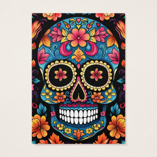 Sugar Skull Oorbel Display Kaart (Achterkant)