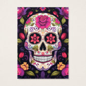 Sugar Skull Oorbel Display Kaart (Achterkant)