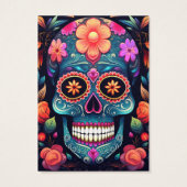 Sugar Skull Oorbel Display Kaart (Achterkant)