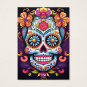 Sugar Skull Oorbel Display Kaart (Achterkant)