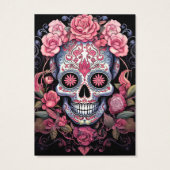 Sugar Skull Oorbel Display Kaart (Achterkant)