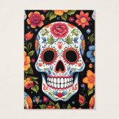 Sugar Skull Oorbel Display Kaart (Achterkant)