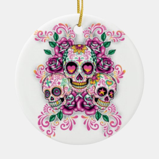 Sugar Skull Ornament (Voorkant)