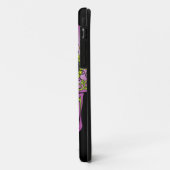 Sugar Skull Paars Floral Hoesje-Mate iPhone Case (Achterkant/links)