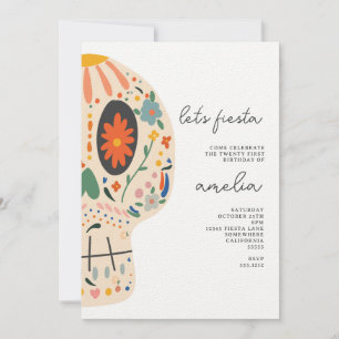 SUGAR SKULL PARTY UITNODIGEN KAART