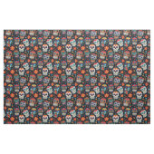 Sugar Skull Pattern - Naadloze Dag van de Doden Stof (Fat Quarter)