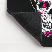 Sugar Skull Pink Ribbon Cool Breast Cancer Awarene Muismat (Hoek)