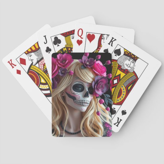 Sugar-skull playing cards pokerkaarten (Achterkant)