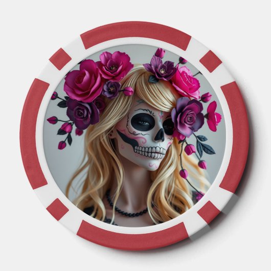Sugar-skull poker chips (Achterkant)