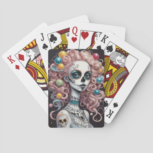 Sugar Skull Poker kaarten (Achterkant)