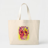 SUGAR SKULL PSYCHEDELIC AFDRUKKING GROTE TOTE BAG (Voorkant)