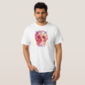 SUGAR SKULL PSYCHEDELIC AFDRUKKING T-SHIRT (Voorkant volledig)