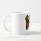Sugar Skull Red Owl Koffiemok (Links)