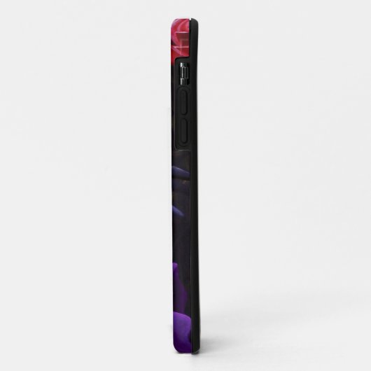 Sugar Skull Red Roses Paarse Case-Mate iPhone Case (Achterkant/links)