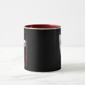 Sugar Skull Red Roses Zwart Mok (Midden)