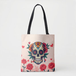 Sugar Skull Rozen Tote Bag