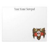 Sugar SKull Rozen Uil Notitieblok (Voorkant)
