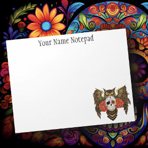 Sugar SKull Rozen Uil Notitieblok