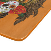 Sugar Skull Rozen Uil Snijplank (Hoek)