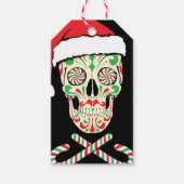 Sugar Skull Santa Aanpasbaar Cadeaulabel (Voorkant)