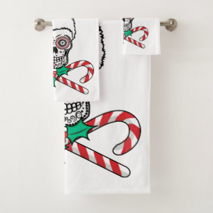 Sugar Skull Santa Bad Handdoek