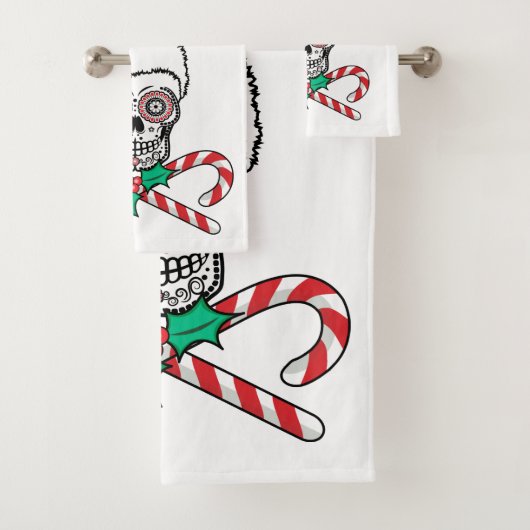 Sugar Skull Santa Bad Handdoek (Insitu)